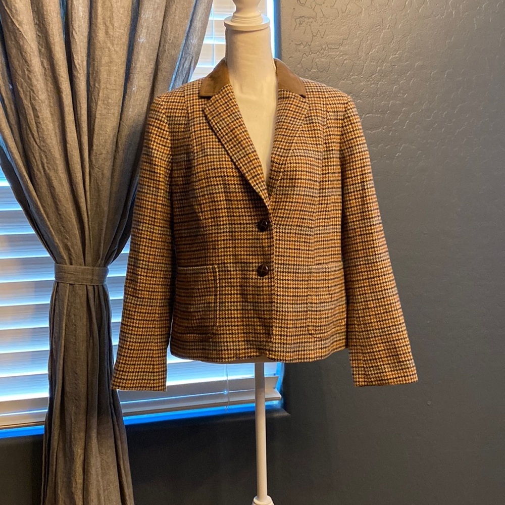 Talbots tweed blazer